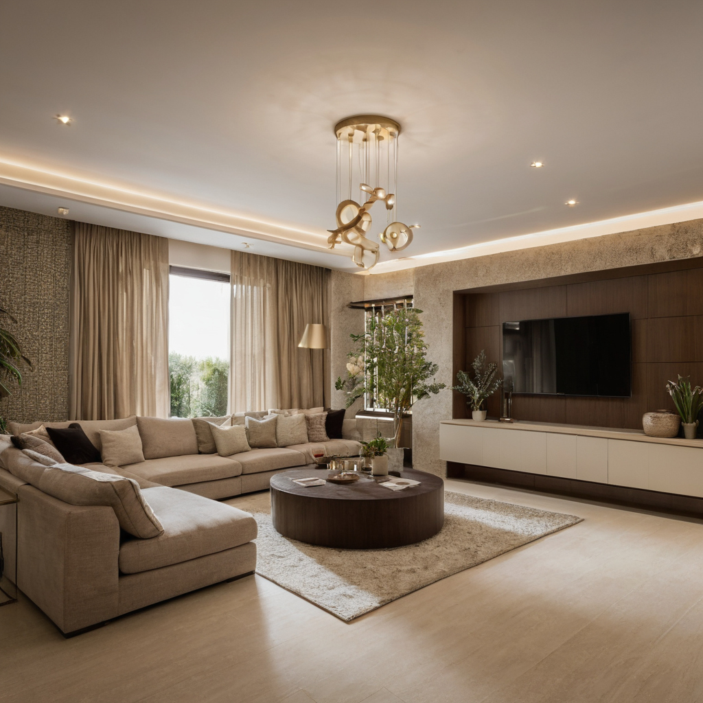 Who is responsible for lighting design, electrical engineering, approvals, procurement, and installation in the UAE interior planning detail