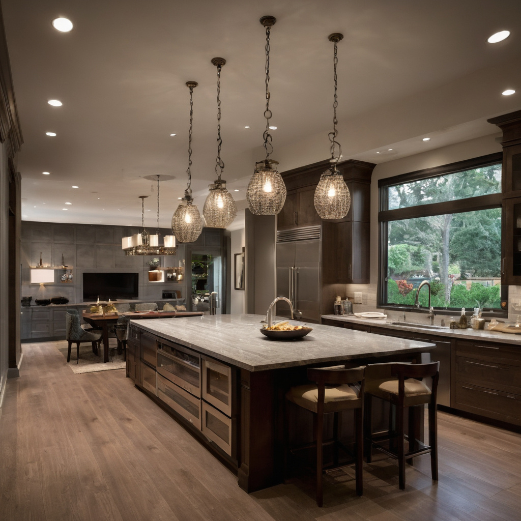How should clients compare lighting fees, exclusions, and proposal red flags shown in a luxury residential interior