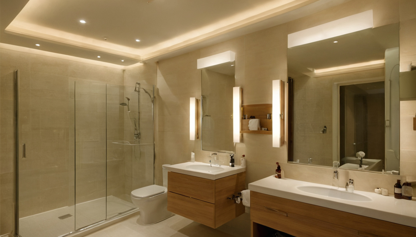 A full-size mirror mock-up should precede ceiling closure in a Dubai ensuite